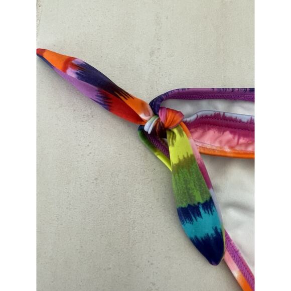 Victoria's Secret Swim Bikini Bottom Striped Low Rise Swimwear - Picture 3 of 8